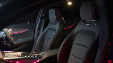 Mercedes-AMG GT 4-Door Coupe interior at night