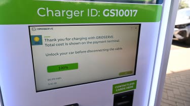 Electric car charging mega test - charging point