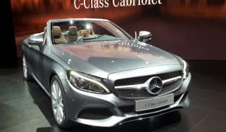 Mercedes C-Class Cabriolet - front/side silver show