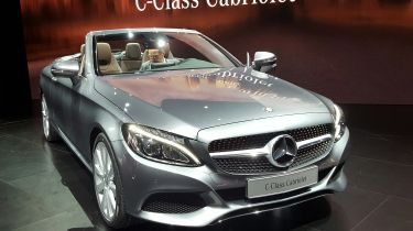 Mercedes C-Class Cabriolet - front/side silver show