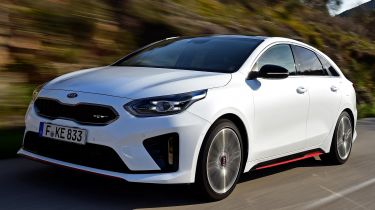 kia proceed gt prototype tracking front