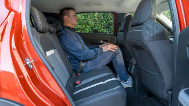 Alastair Crooks sat in the Vauxhall Frontera Electric