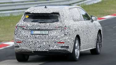 Skoda Vision 7S seven-seat EV - dynamic rear 3/4