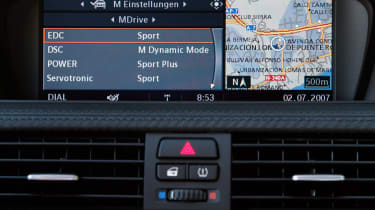 BMW M3 Convertible iDrive interface