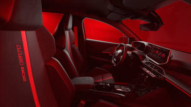 Peugeot E-208 GTi - front seats