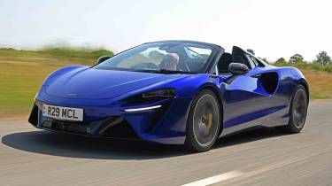 McLaren Artura Spider - front corner tracking, alternative