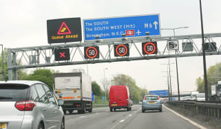 M6 motorway traffic