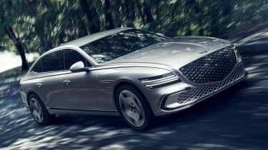 2025 Genesis Electrified G80 - dynamic front angled
