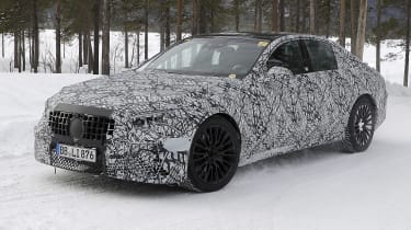 Mercedes-AMG E53 saloon (camouflaged) - front static