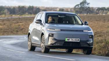 Leapmotor B10 on UK roads - front cornering 