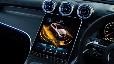 Mercedes GLC 300 e - infotainment screen