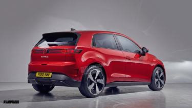 Volkswagen ID. Polo render by Avarvarii - rear quarter