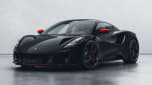 Lotus Emira Turbo SE Racing Line in Cosmos black - front static 