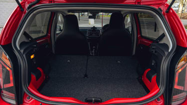 Volkswagen up! - boot with rear seats folded down