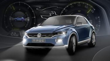 VW T-ROC concept 2014 headlights