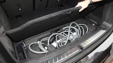 BMW iX3 long term test first report - charging cable storage