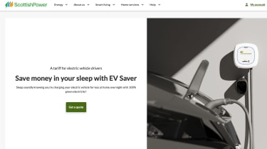 Scottish Power EV Saver website page