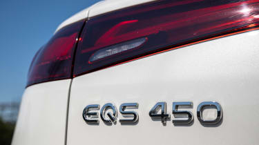 Mercedes EQS SUV UK - EQS 450 badge