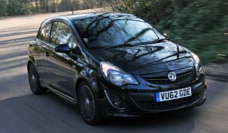 Vauxhall Corsa Black Edition front cornering