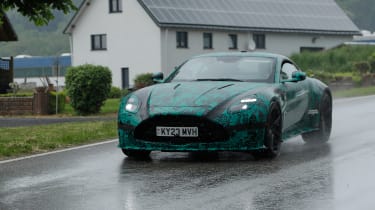 New 2024 Aston Martin Vantage spy shots - front