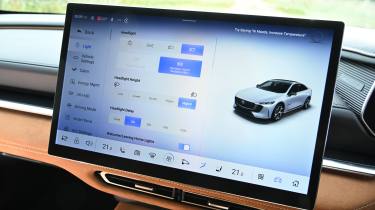 Mazda 6e in the UK - infotainment screen 
