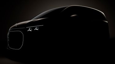 Mercedes VLE teased - front 3/4 in camoflage