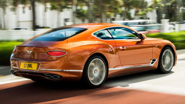 Bentley Continental GT V8 - coupe rear tracking