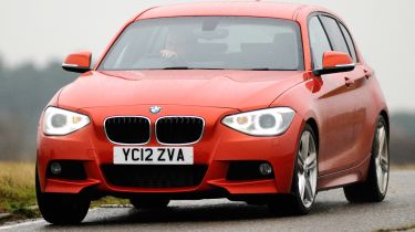 BMW 116d M Sport front cornering