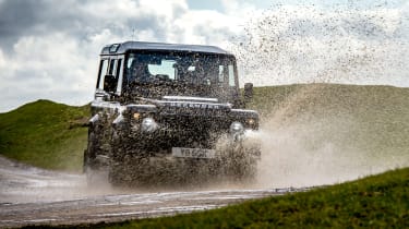 Land Rover Defender Works V8 - front cornering