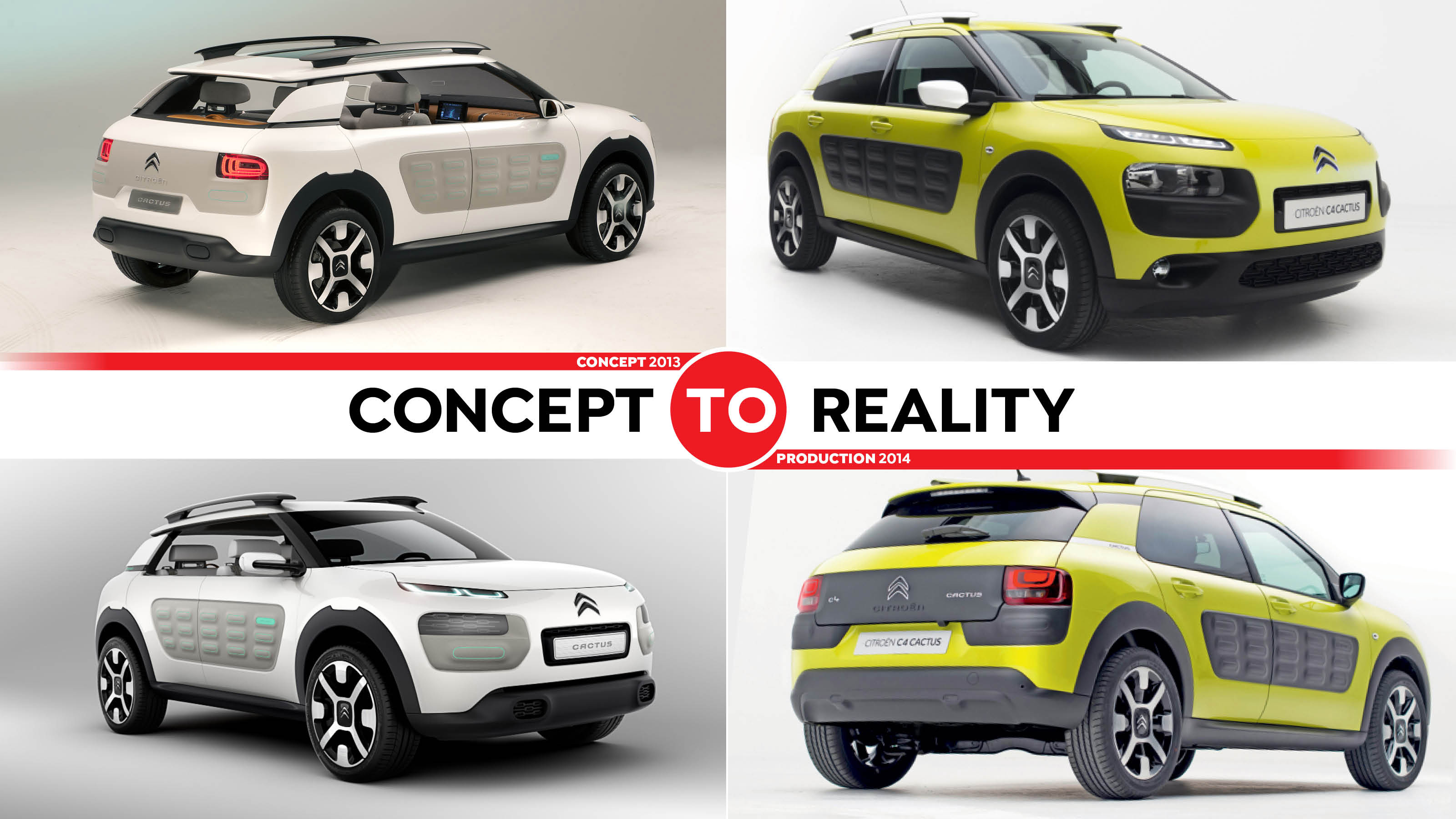 Concept To Reality Citroen Cactus Concept To Citroen C4 Cactus Auto Express
