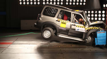 Mahindra Scorpio crash test