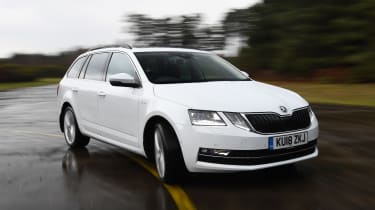 skoda octavia estate driving