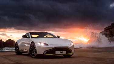 Aston Martin Vantage - front static dusk