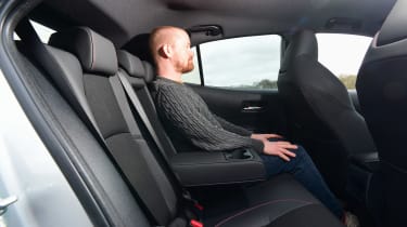 Toyota Corolla - rear seats, featuring Alex Ingram
