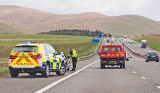 Police on motorway