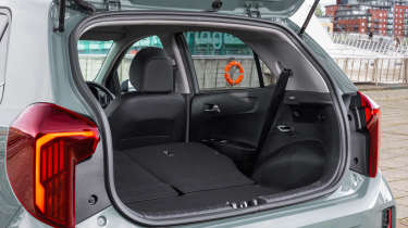 Kia Picanto facelift UK - boot seats down