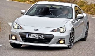 Subaru BRZ front cornering