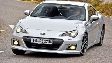 Subaru BRZ front cornering