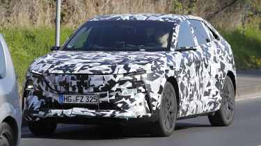 Mazda CX-6e spy shots - front end