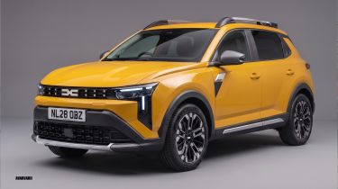 Dacia Sandero render (watermarked) - front