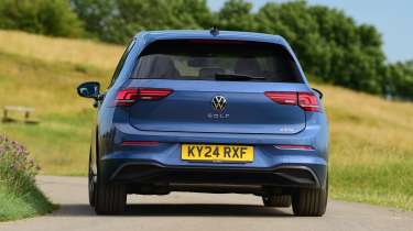 Volkswagen Golf facelift 2024 UK - rear cornering