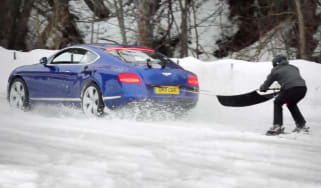 Bentley ski joring