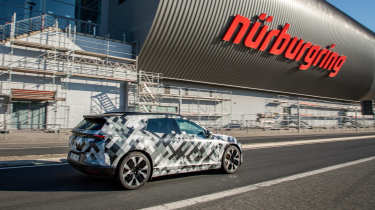 Polestar 4 SUV - rear angled Nurburgring