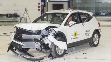 Seat Arona- Frontal Offset Impact test - after crash