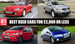 Best used cars for £3,000 or less - header image