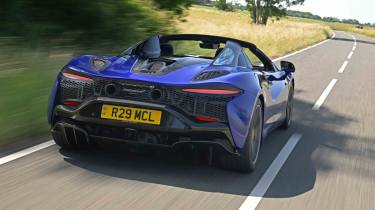 McLaren Artura Spider - rear tracking