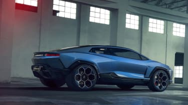 Lamborghini Lanzador electric GT concept rear studio