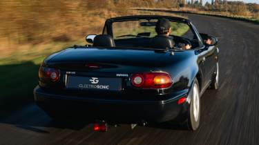 Electrogenic Mazda MX-5 - dynamic rear 3/4