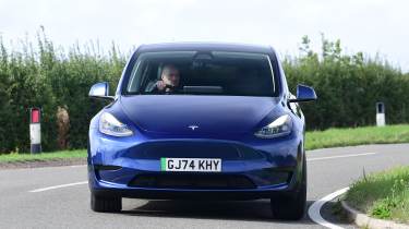 Tesla Model Y - front cornering 