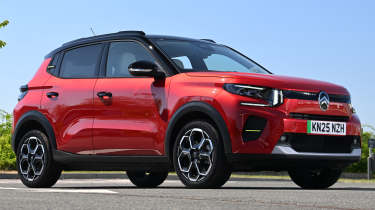 Electric car charging mega test - e C3 front angled